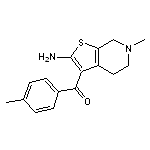 6-methyl-3-(4-methylbenzoyl)-4H,5H,6H,7H-thieno[2,3-c]pyridin-2-amine