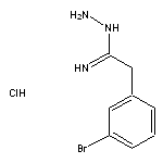 N-amino-2-(3-bromophenyl)ethanimidamide hydrochloride