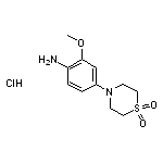 4-(1,1-dioxidothiomorpholin-4-yl)-2-methoxyaniline hydrochloride