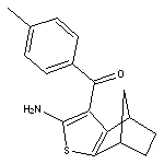 5-(4-methylbenzoyl)-3-thiatricyclo[5.2.1.0^{2,6}]deca-2(6),4-dien-4-amine