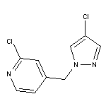 2-chloro-4-[(4-chloro-1H-pyrazol-1-yl)methyl]pyridine