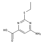 6-amino-2-(ethylsulfanyl)pyrimidine-4-carboxylic acid