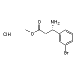 methyl (3S)-3-amino-3-(3-bromophenyl)propanoate hydrochloride