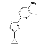 4-(3-cyclopropyl-1,2,4-oxadiazol-5-yl)-2-methylaniline