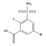 5-bromo-2-fluoro-3-sulfamoylbenzoic acid