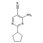 4-amino-2-cyclopentylpyrimidine-5-carbonitrile