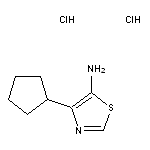 4-cyclopentyl-1,3-thiazol-5-amine dihydrochloride