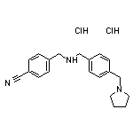 4-[({[4-(pyrrolidin-1-ylmethyl)phenyl]methyl}amino)methyl]benzonitrile dihydrochloride