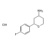 2-(4-fluorophenyl)oxan-4-amine hydrochloride