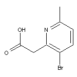 2-(3-bromo-6-methylpyridin-2-yl)acetic acid