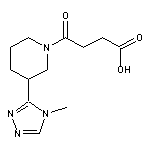 4-[3-(4-methyl-4H-1,2,4-triazol-3-yl)piperidin-1-yl]-4-oxobutanoic acid