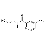 4-amino-N-(2-hydroxyethyl)-N-methylpyridine-2-carboxamide