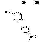 2-[(4-aminophenyl)methyl]-1,3-thiazole-4-carboxylic acid dihydrochloride