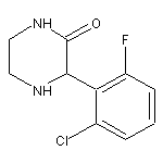 3-(2-chloro-6-fluorophenyl)piperazin-2-one