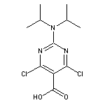 2-[bis(propan-2-yl)amino]-4,6-dichloropyrimidine-5-carboxylic acid