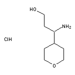 3-amino-3-(oxan-4-yl)propan-1-ol hydrochloride