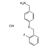 {4-[(2-fluorophenyl)methoxy]phenyl}methanamine hydrochloride