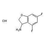 4,6-difluoro-2,3-dihydro-1-benzofuran-3-amine hydrochloride