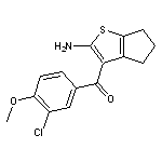 3-(3-chloro-4-methoxybenzoyl)-4H,5H,6H-cyclopenta[b]thiophen-2-amine