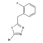 2-bromo-5-[(2-fluorophenyl)methyl]-1,3,4-thiadiazole