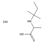 2-[(2-methylbutan-2-yl)amino]propanoic acid hydrochloride