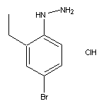 (4-bromo-2-ethylphenyl)hydrazine hydrochloride