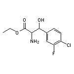 ethyl 2-amino-3-(4-chloro-3-fluorophenyl)-3-hydroxypropanoate