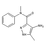 4-amino-N,5-dimethyl-N-phenyl-1H-pyrazole-3-carboxamide