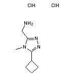 (5-cyclobutyl-4-methyl-4H-1,2,4-triazol-3-yl)methanamine dihydrochloride