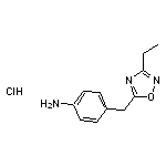 4-[(3-ethyl-1,2,4-oxadiazol-5-yl)methyl]aniline hydrochloride