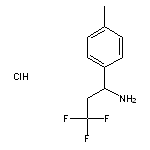 3,3,3-trifluoro-1-(4-methylphenyl)propan-1-amine hydrochloride