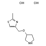 2-methyl-4-[(pyrrolidin-3-yloxy)methyl]-1,3-thiazole dihydrochloride