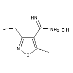 3-ethyl-5-methyl-1,2-oxazole-4-carboximidamide hydrochloride