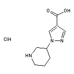 1-(piperidin-3-yl)-1H-pyrazole-4-carboxylic acid hydrochloride