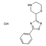 2-(5-phenyl-1,2,4-oxadiazol-3-yl)morpholine hydrochloride