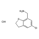 (5-chloro-2,3-dihydro-1-benzofuran-7-yl)methanamine hydrochloride