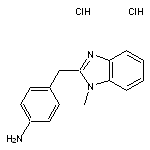 4-[(1-methyl-1H-1,3-benzodiazol-2-yl)methyl]aniline dihydrochloride