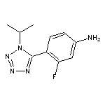 3-fluoro-4-[1-(propan-2-yl)-1H-1,2,3,4-tetrazol-5-yl]aniline