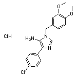 4-(4-chlorophenyl)-1-[(3,4-dimethoxyphenyl)methyl]-1H-imidazol-5-amine hydrochloride