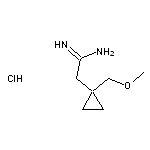 2-[1-(methoxymethyl)cyclopropyl]ethanimidamide hydrochloride