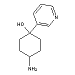 4-amino-1-(pyridin-3-yl)cyclohexan-1-ol