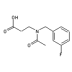 3-{N-[(3-fluorophenyl)methyl]acetamido}propanoic acid