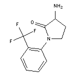 3-amino-1-[2-(trifluoromethyl)phenyl]pyrrolidin-2-one