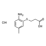 3-[(2-amino-5-methylphenyl)sulfanyl]propanoic acid hydrochloride