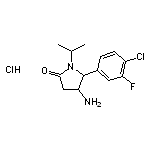 4-amino-5-(4-chloro-3-fluorophenyl)-1-(propan-2-yl)pyrrolidin-2-one hydrochloride