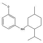 3-methoxy-N-[5-methyl-2-(propan-2-yl)cyclohexyl]aniline