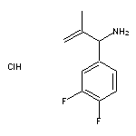 1-(3,4-difluorophenyl)-2-methylprop-2-en-1-amine hydrochloride