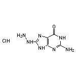 2-amino-8-hydrazinyl-6,9-dihydro-1H-purin-6-one hydrochloride