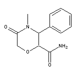 4-methyl-5-oxo-3-phenylmorpholine-2-carboxamide