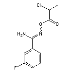 [amino(3-fluorophenyl)methylidene]amino 2-chloropropanoate